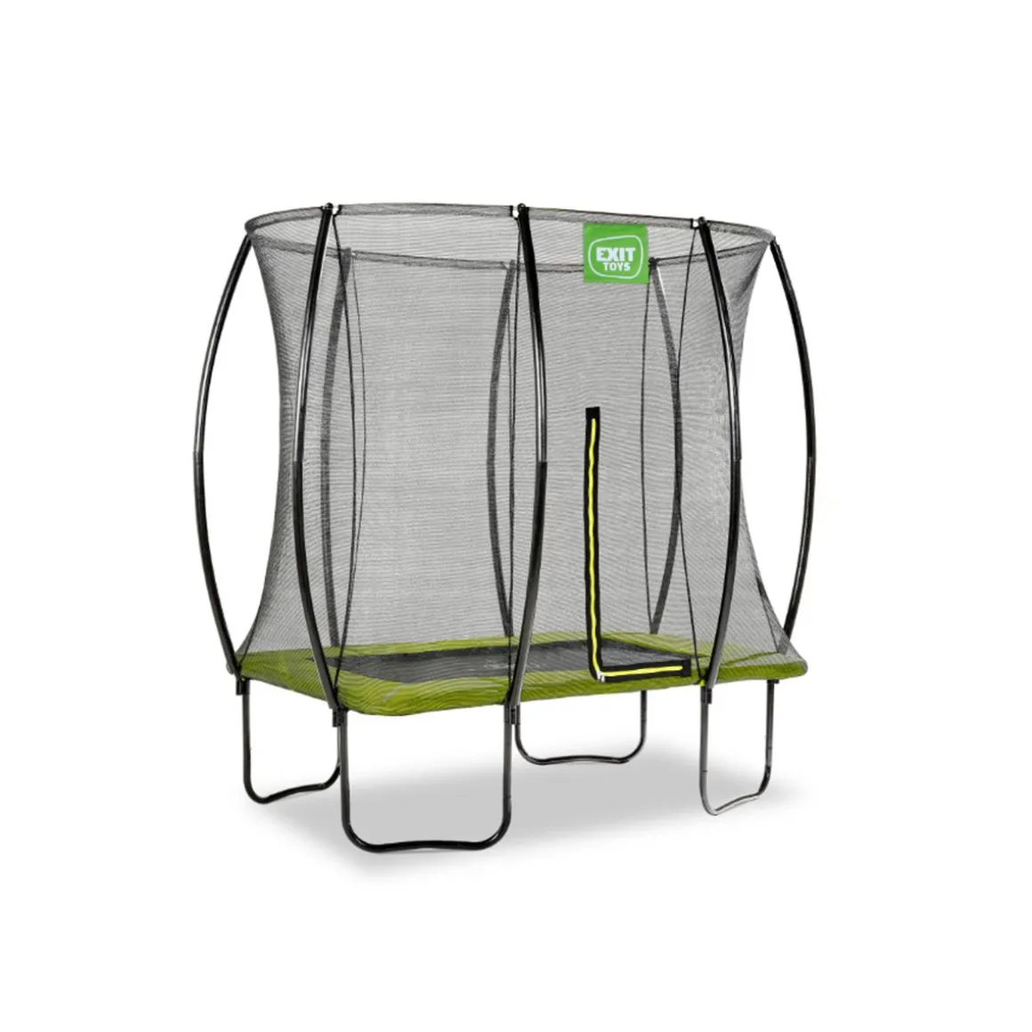 Exit - Cama elástica Silhouette rectangular verde 153 cm