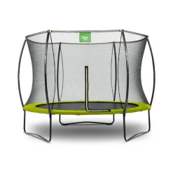 Exit - Cama elástica Silhouette redonda verde 244 cm