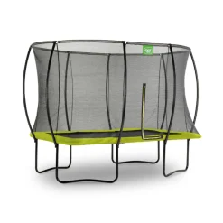 Exit - Cama elástica Silhouette rectangular verde 214 cm
