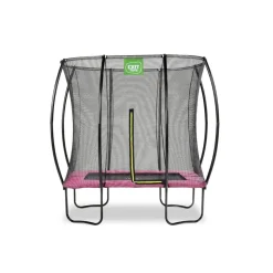 Exit - Cama elástica Silhouette rectangular rosa 153 cm