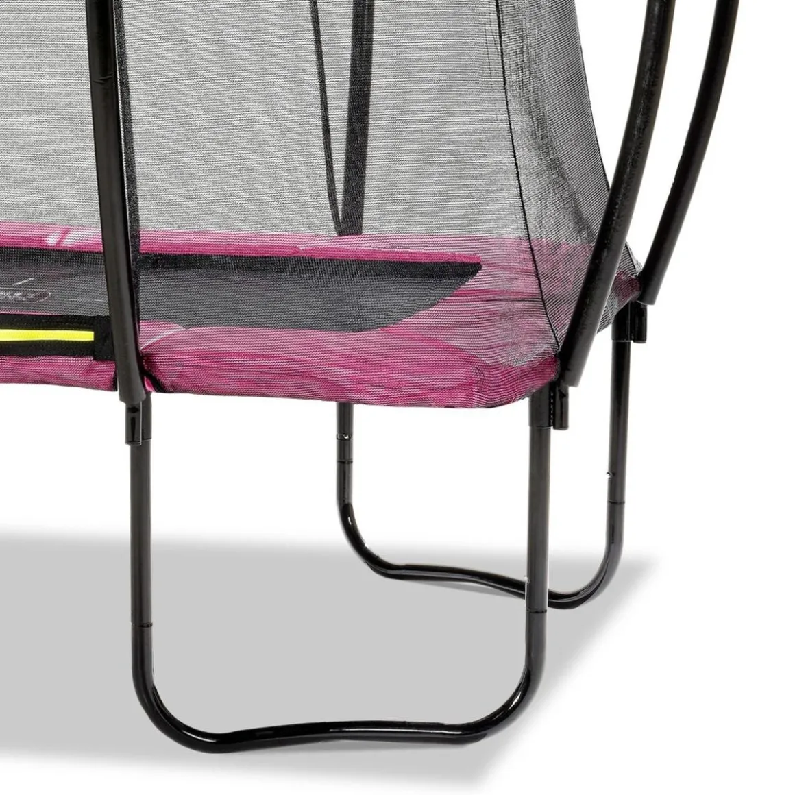 Exit - Cama elástica Silhouette rectangular rosa 153 cm