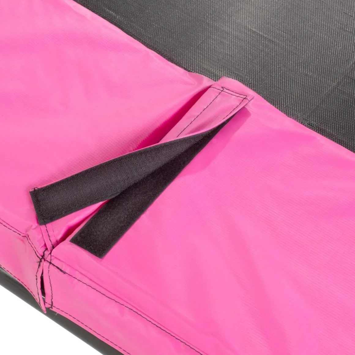 Exit - Cama elástica Silhouette rectangular rosa 153 cm