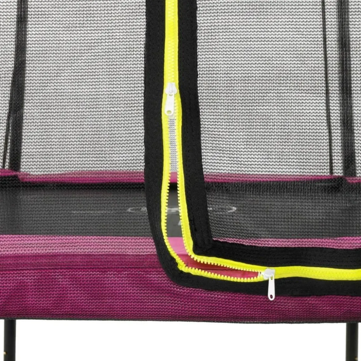 Exit - Cama elástica Silhouette rectangular rosa 153 cm