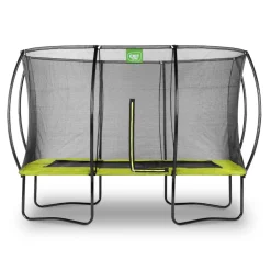 Exit - Cama elástica Silhouette rectangular verde 244 cm