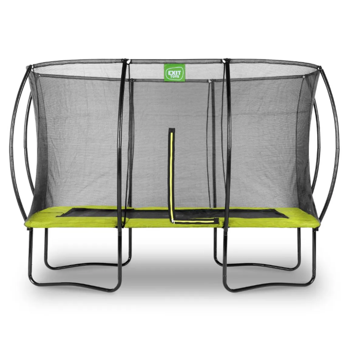 Exit - Cama elástica Silhouette rectangular verde 244 cm