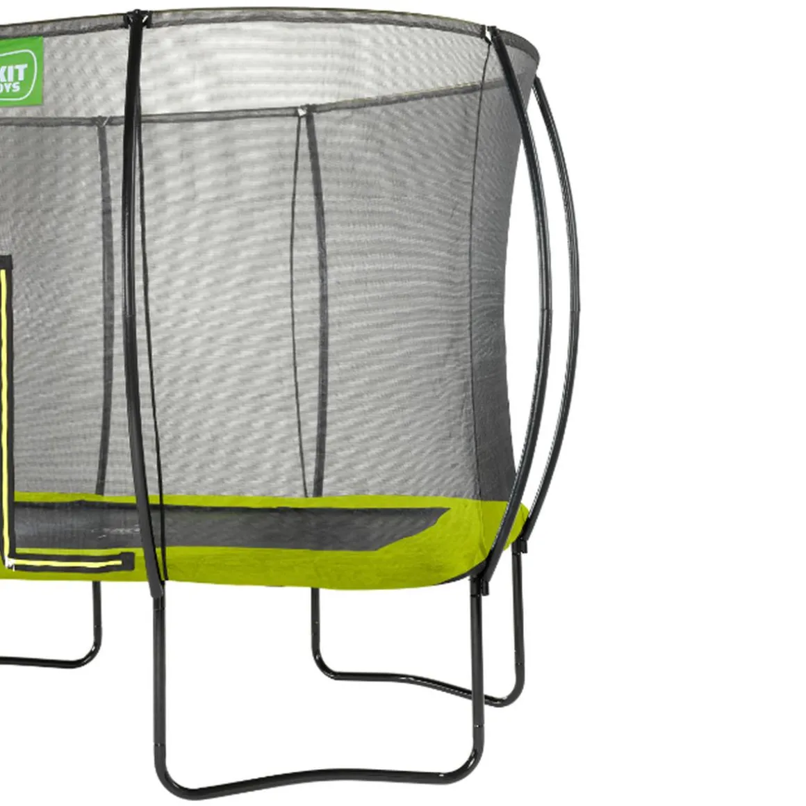 Exit - Cama elástica Silhouette rectangular verde 244 cm