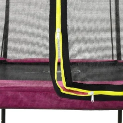 Exit - Cama elástica Silhouette rectangular rosa 244 cm