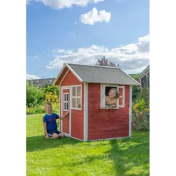 EXIT - Casita Loft de madera roja