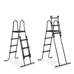 Exit - Piscina Black Leather diámetro 450 x 122 cm con filtro de cartucho