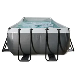 Exit - Piscina Black Leather 540 x 250 x 122 cm con filtro de cartucho