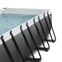 Exit - Piscina Black Leather 400 x 200 x 122 cm con filtro de arena