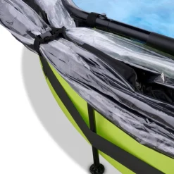 Exit - Piscina Lime verde diámetro 360 x 76 cm con filtro y cúpula transparente