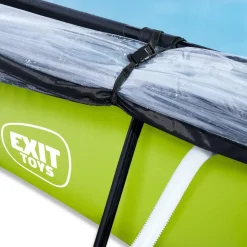 Exit - Piscina Lime verde 300 x 200 x 65 cm con filtro y cúpula transparente