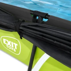 Exit - Piscina Lime verde 300 x 200 x 65 cm con filtro y toldo negro