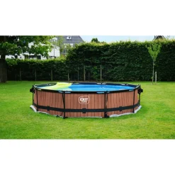 Exit - Protector de suelo gris 500 x 500 cm para piscina