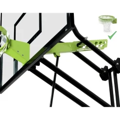 Exit - Tablero de baloncesto Galaxy transparente para pared con aro para mates