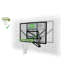 Exit - Tablero de baloncesto Galaxy transparente para pared con aro para mates