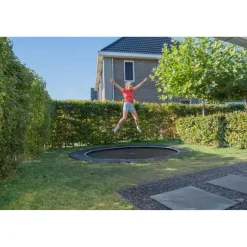 Exit - Trampolín deportivo de suelo Dynamic 305 cm negro