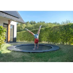 Exit - Trampolín deportivo de suelo Dynamic 305 cm negro