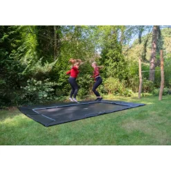 Exit - Trampolín deportivo de suelo Dynamic 275 x 458 negro
