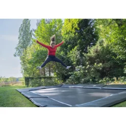 Exit - Trampolín deportivo de suelo Dynamic 275 x 458 negro