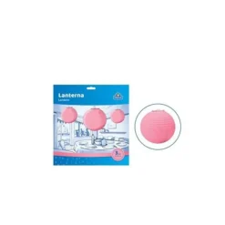 Farolillos redondos de papel Rosa