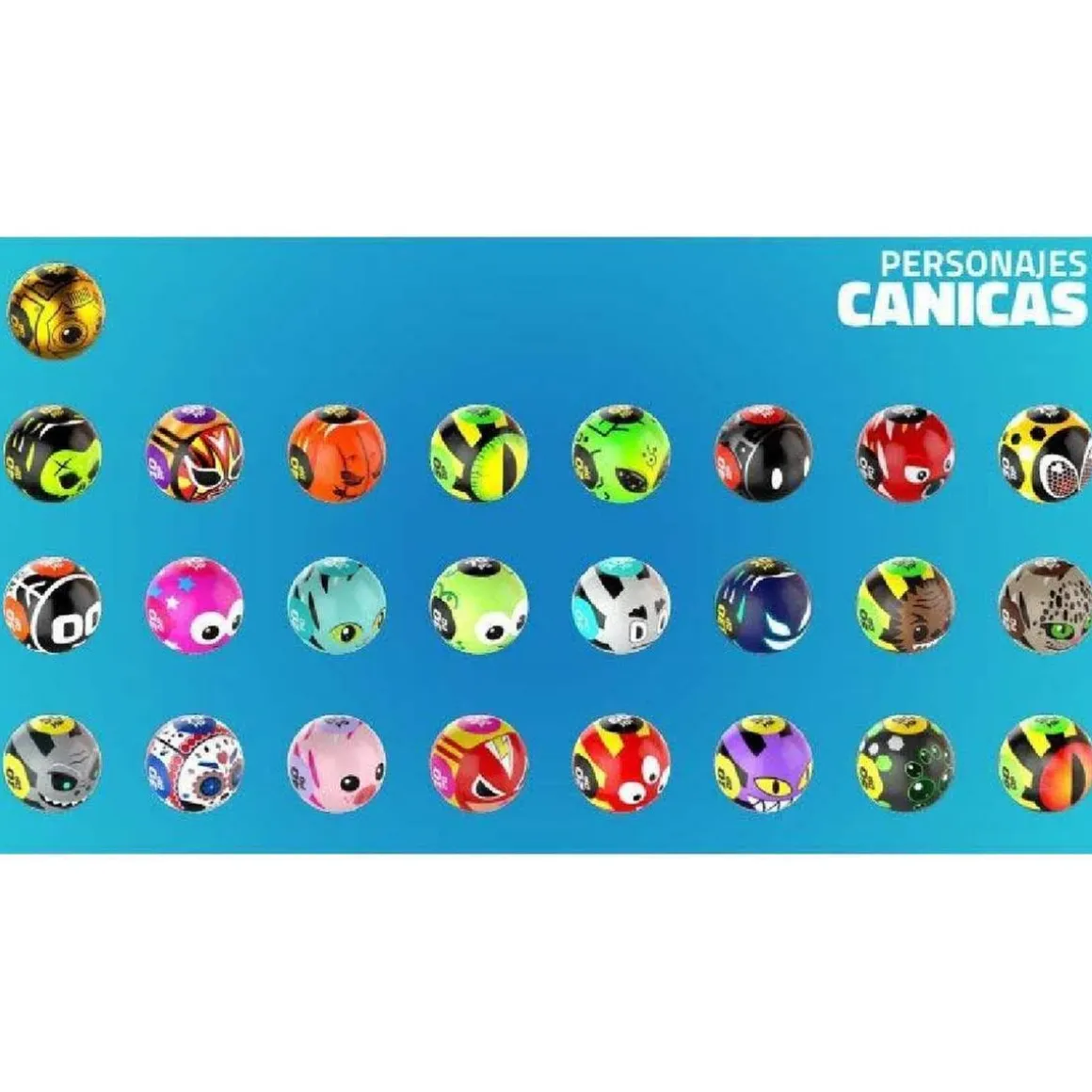 Freak Marbles - Set 3 canicas (varios modelos)