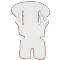 Funda silla alta rizo borde gris 50x90