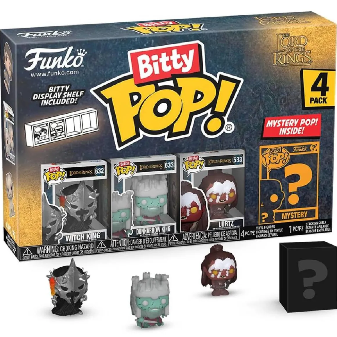 Funko Bitty POP! - Pack 4 figuras El Señor de los Anillos (varios modelos)