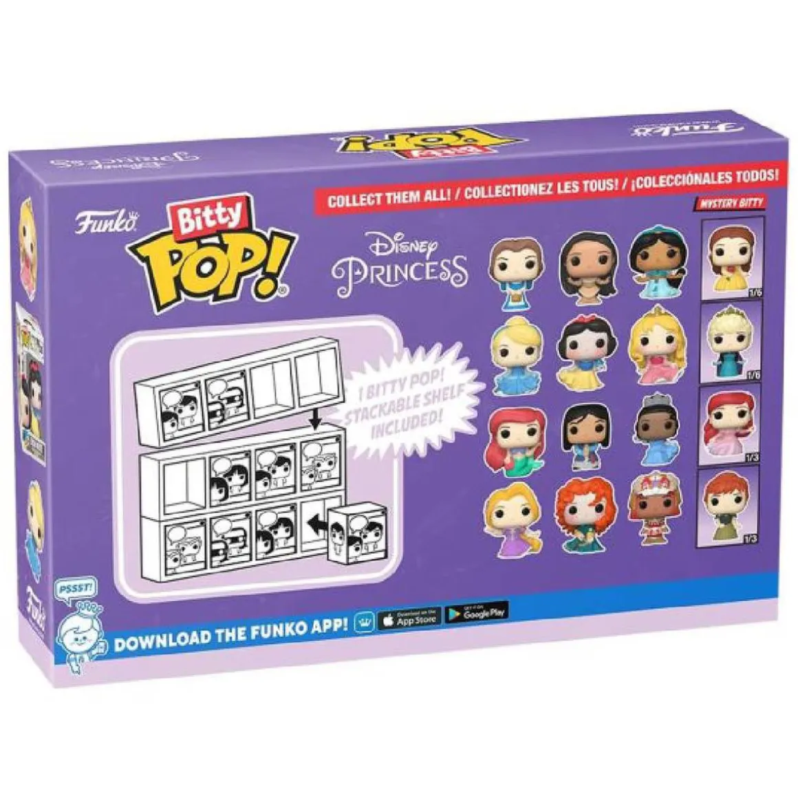 Funko Bitty Pop! - Princesas Disney - Pack 4 figuras / Cenicienta