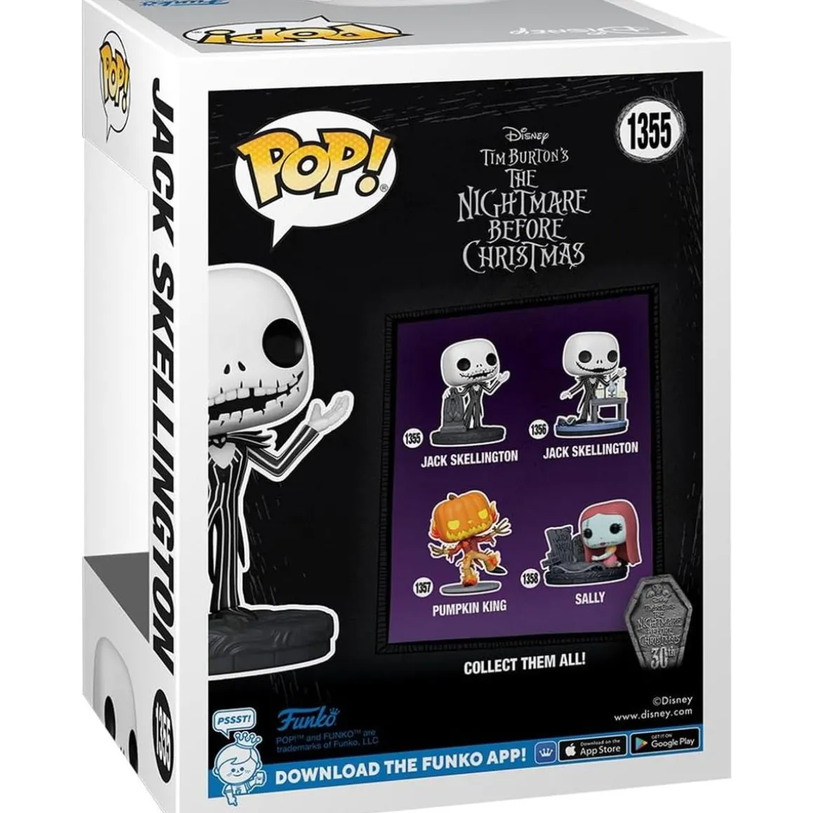 Funko Pop! - Disney Pesadilla antes de Navidad - Jack Skellington con tumba