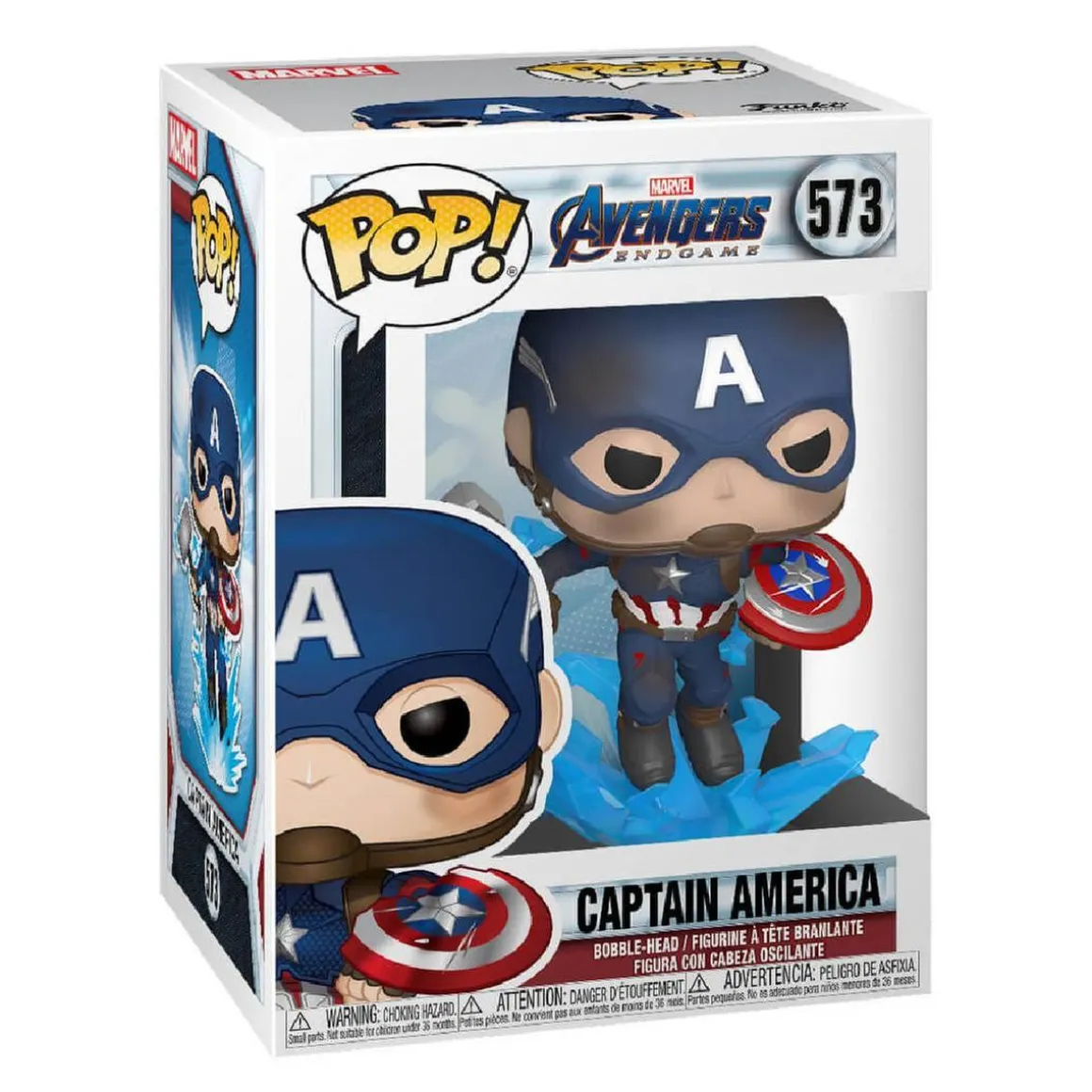 Funko Pop! - Los Vengadores - Capitán América con escudo roto