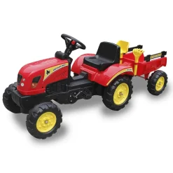 Go Kart Coche a pedales rojo tractor rojo