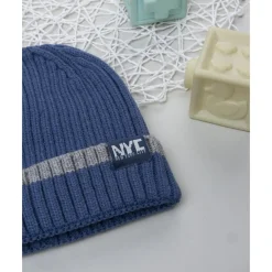 Gorro azul de niño NYC