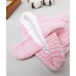 Gorro de lana con pompón