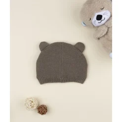 Gorro niño marrón ositos