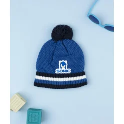 Gorro tricot azul niño – Sonic