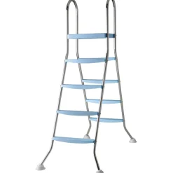 Gre - Escalera de 142 cm para piscinas de 132 cm