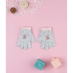 Guantes grises niña Minnie