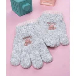 Guantes grises niña Minnie