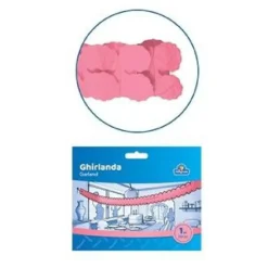 Guirnalda de papel rosa