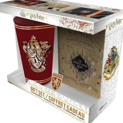Harry Potter - Caja de regalo con tarjeta de merodeador, cristal XXL, pin's y cuaderno ㅤ