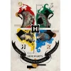 Harry Potter - Poster Animales y Escudos Hogwarts 61 x 91,5 cm