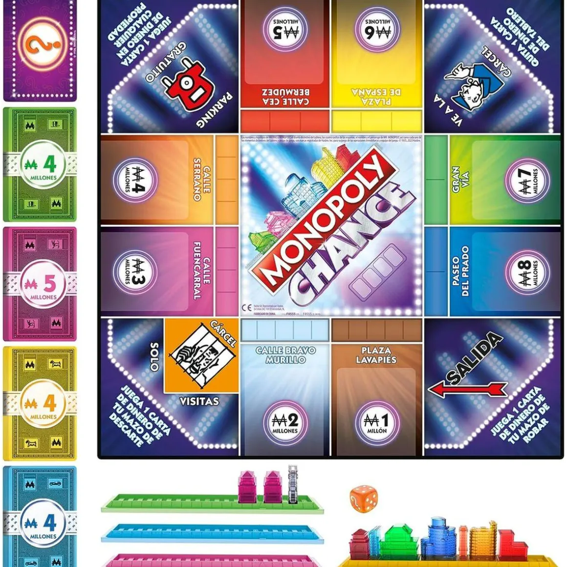 Hasbro - Juego de mesa rápido para 2 a 4 jugadores en español