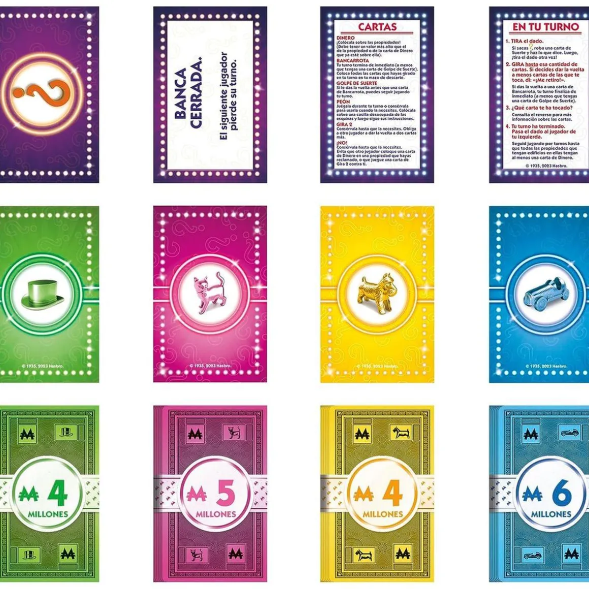 Hasbro - Juego de mesa rápido para 2 a 4 jugadores en español