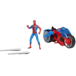 Hasbro - Spider-man - Moto Arácnida Spider-Man - Set de Juego con Figura y Proyectiles ㅤ