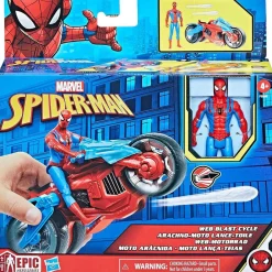 Hasbro - Spider-man - Moto Arácnida Spider-Man - Set de Juego con Figura y Proyectiles ㅤ