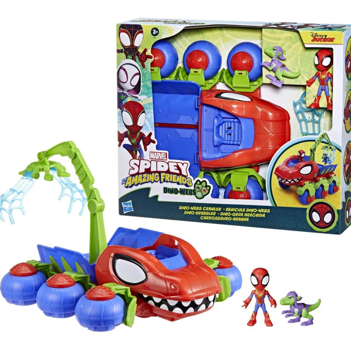 Hasbro - Spidey juguete acción dino-Webs aventura