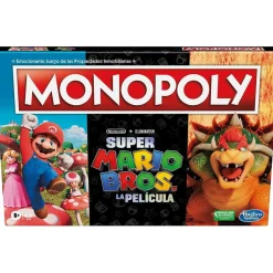 Hasbro - Super Mario - Monopoly edición película Super Mario Bros con token Bowser