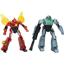 Hasbro - Transformers - Pack de 2 figuras EarthSpark Terran Twitch y Robby ㅤ